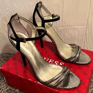 Open Toe GUESS Gold 6’ High Heel